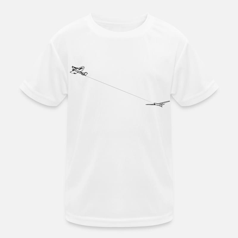 Flugzeugschlepp Kinder Funktions-T-Shirt