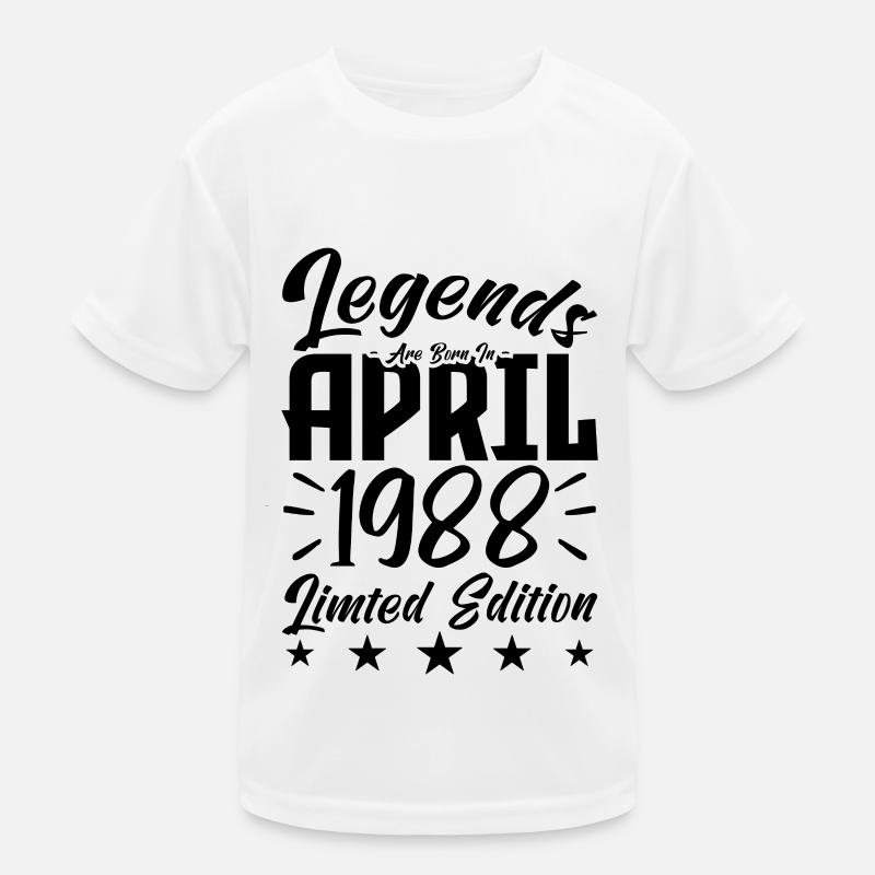 Geboren 1988 Geburtstagsgeschenk 1988 Kinder Funktions-T-Shirt