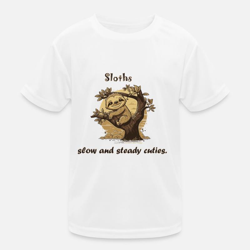 Faultier-Cuties Kinder Funktions-T-Shirt