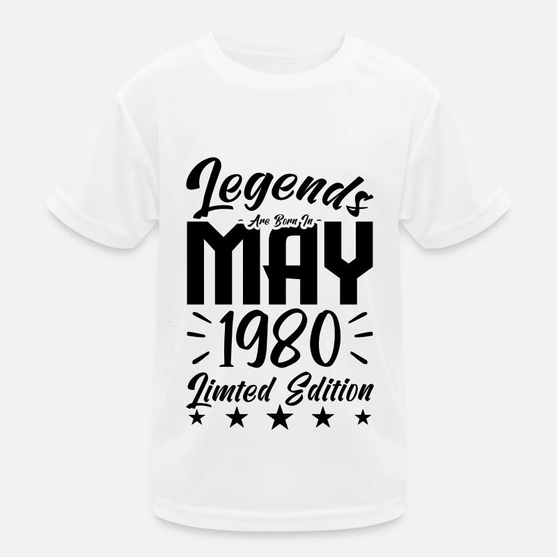 Geboren 1980 Geburtstagsgeschenk 1980. Kinder Funktions-T-Shirt
