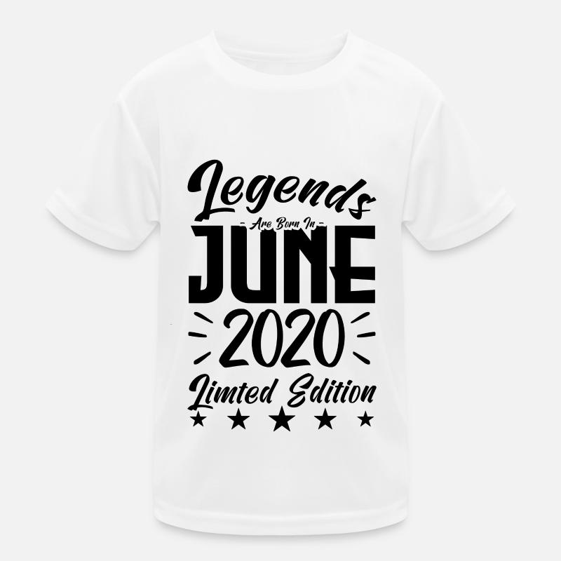 Geboren Juni 2020 Geburtstagsgeschenk 2020. Kinder Funktions-T-Shirt