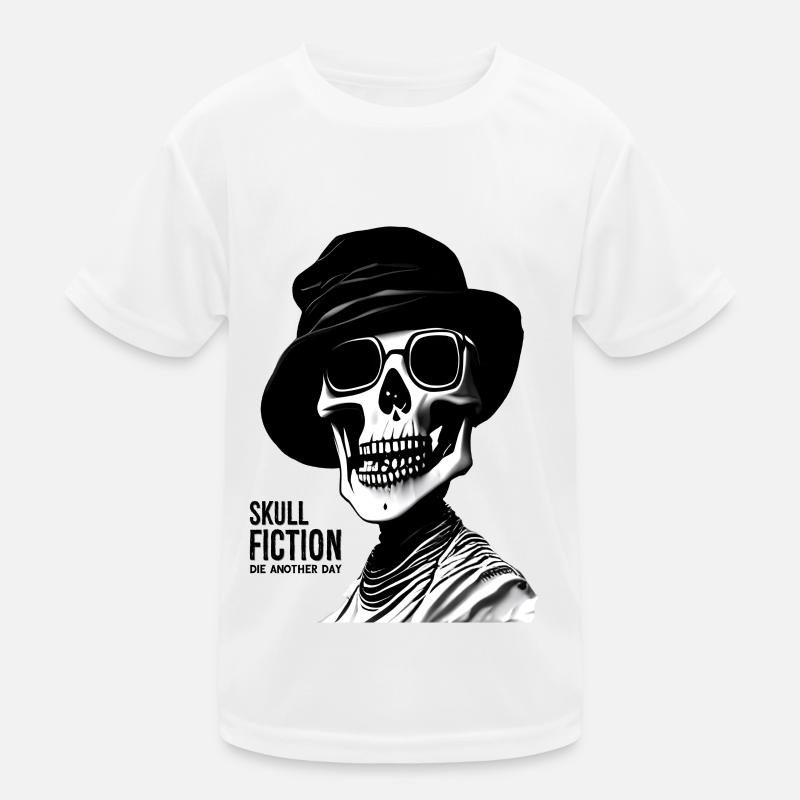 Skull Fiction Skull Art Kids Functional T-Shirt