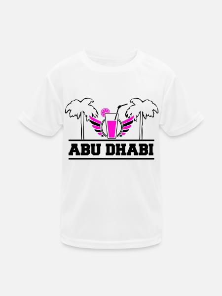 abu dhabi - Kinder Funktions-T-Shirt - Weiß