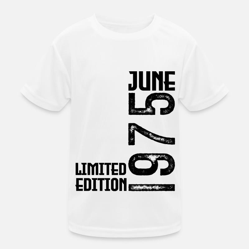 Geschenk Juni 1975 Jubiläum Juni 1975. Juni 1975 - Kinder Funktions-T-Shirt - Weiß