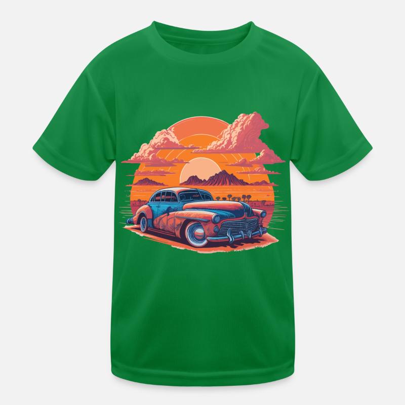 Coucher de soleil vibrant dans le désert T-shirt sport Enfant