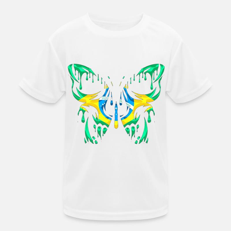 Brésil Pays Drapeau États officiels Continent T-shirt sport Enfant