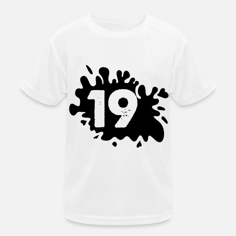 kleckse 19 Kinder Funktions-T-Shirt