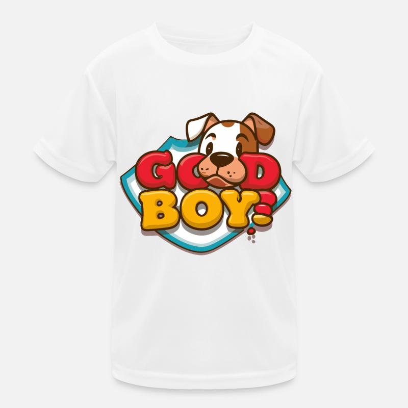 DOG BANDANA, GOOD BOY Kids Functional T-Shirt