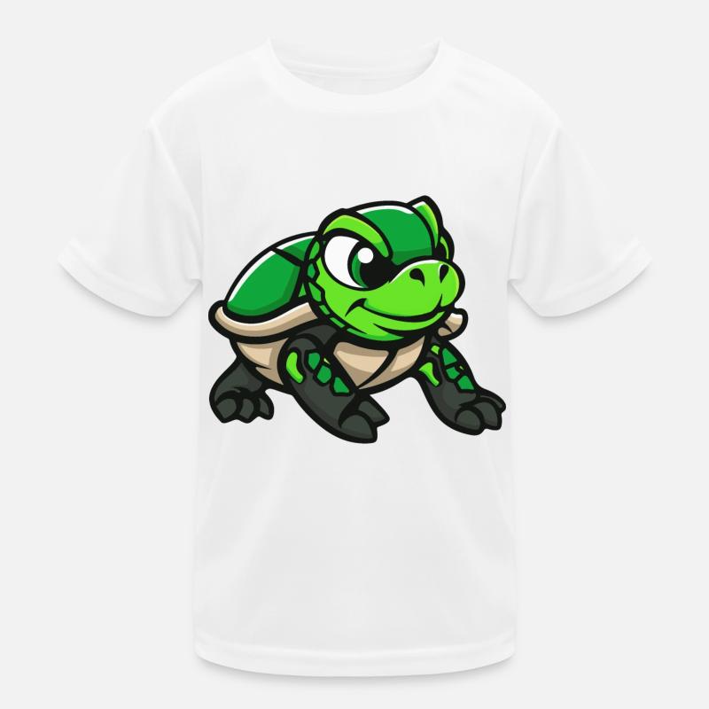 Schildkröte Comic Kinder Funktions-T-Shirt