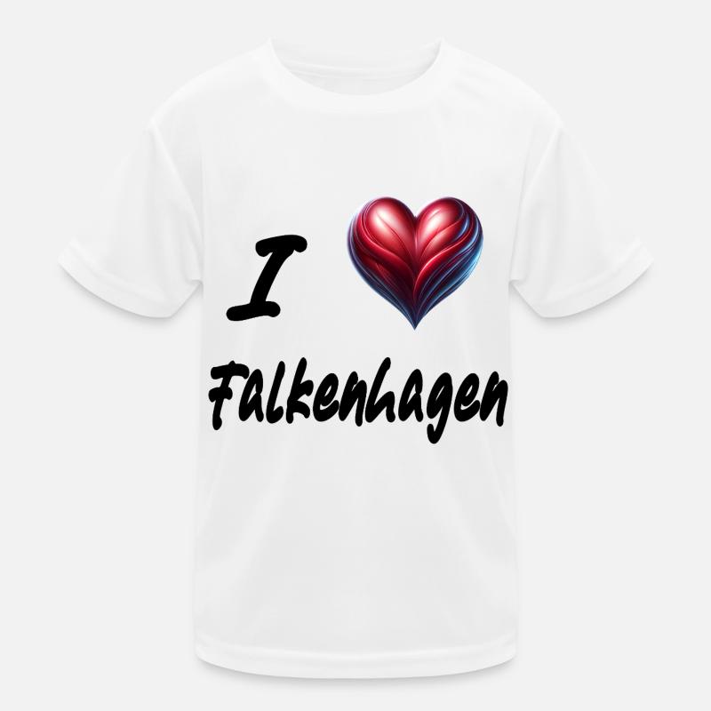 i love Falkenhagen Kinder Funktions-T-Shirt