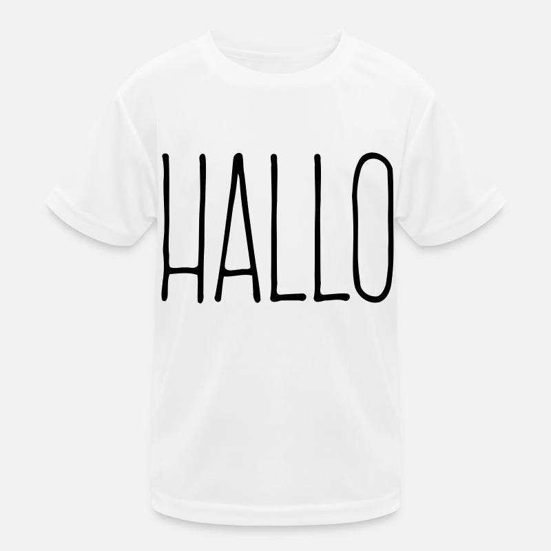 Hallo Kinder Funktions-T-Shirt