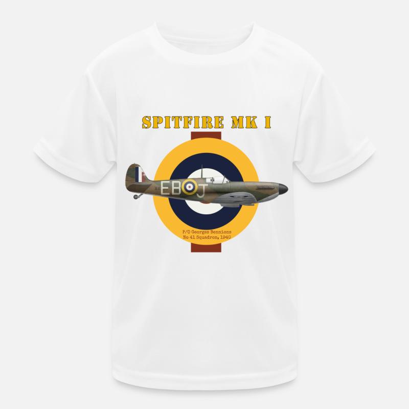 Spitfire Mk I Bennions T-shirt sport Enfant