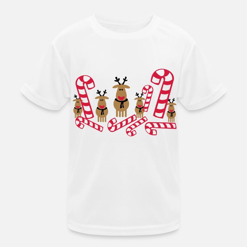 glücklich raindeers Kinder Funktions-T-Shirt