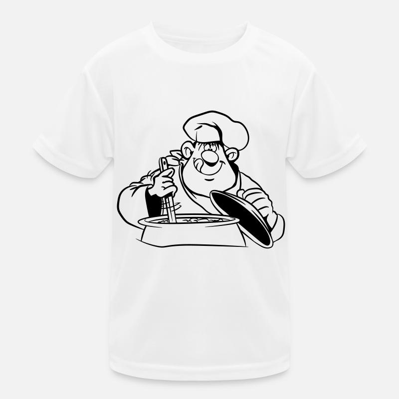 kochen koch comic witzig Kinder Funktions-T-Shirt