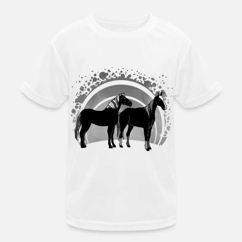 Die Pferde Kinder Funktions-T-Shirt