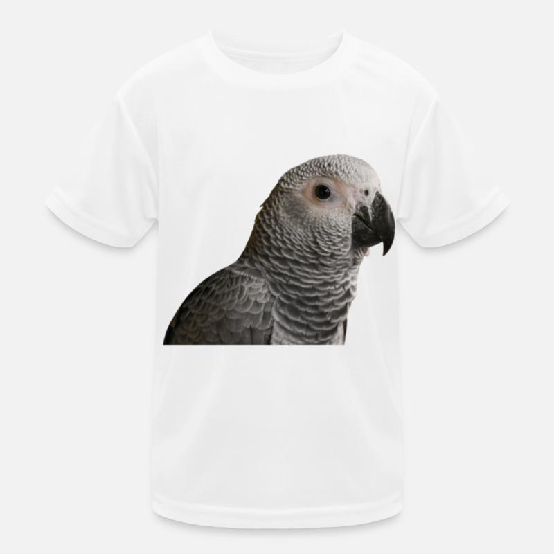 Perroquet gris T-shirt sport Enfant