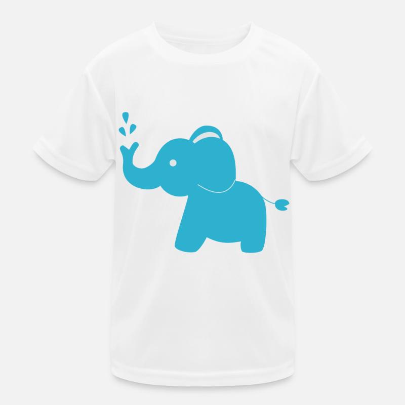 Éléphant bleu T-shirt sport Enfant