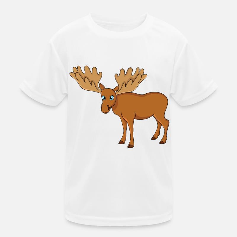 Elch Kinder Funktions-T-Shirt
