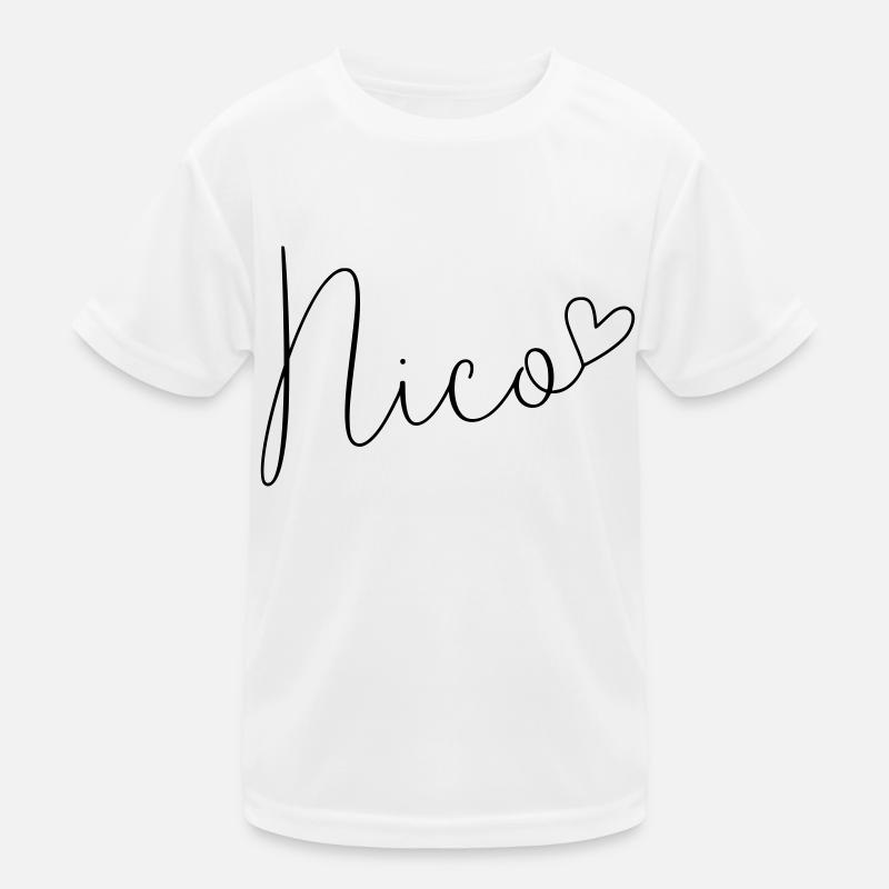 Nicole Surname First Name Boy Kids Functional T-Shirt