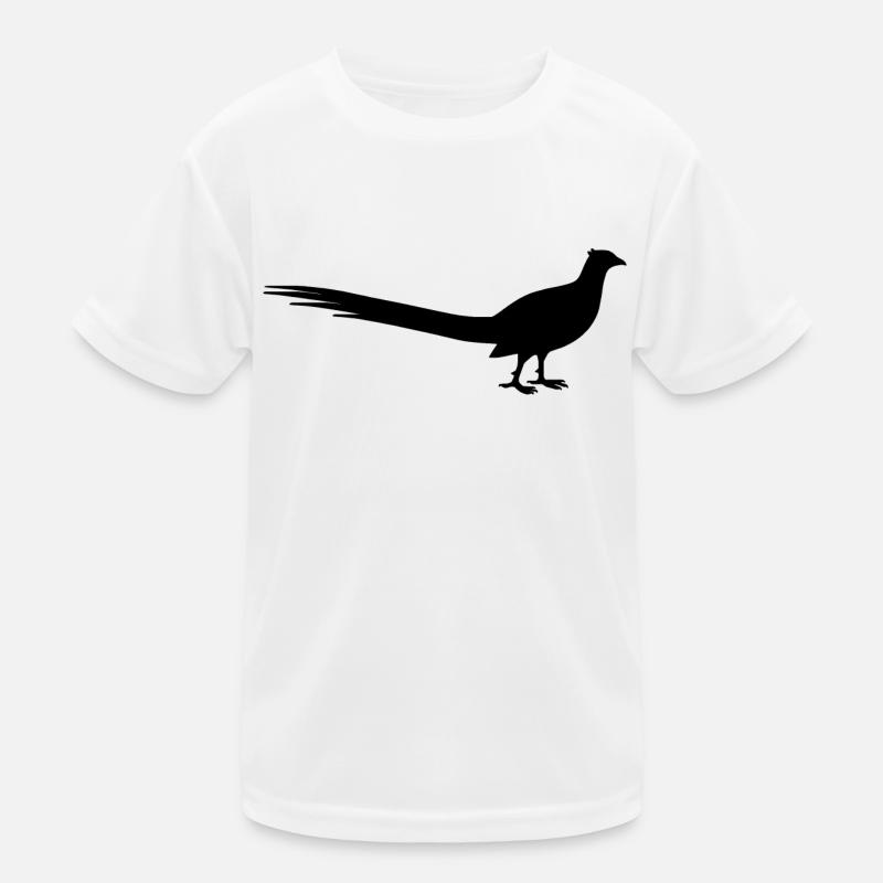 Fasan - Kinder Funktions-T-Shirt - Weiß