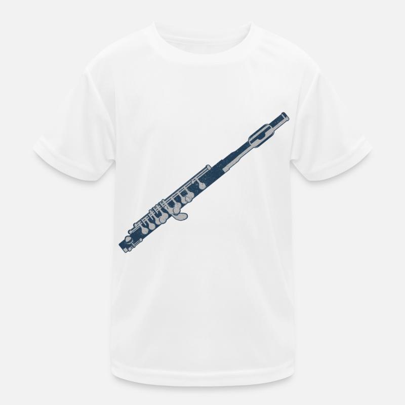 Querflöte Kinder Funktions-T-Shirt