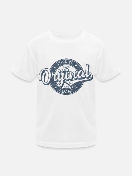 Adana - Kinder Funktions-T-Shirt - Weiß