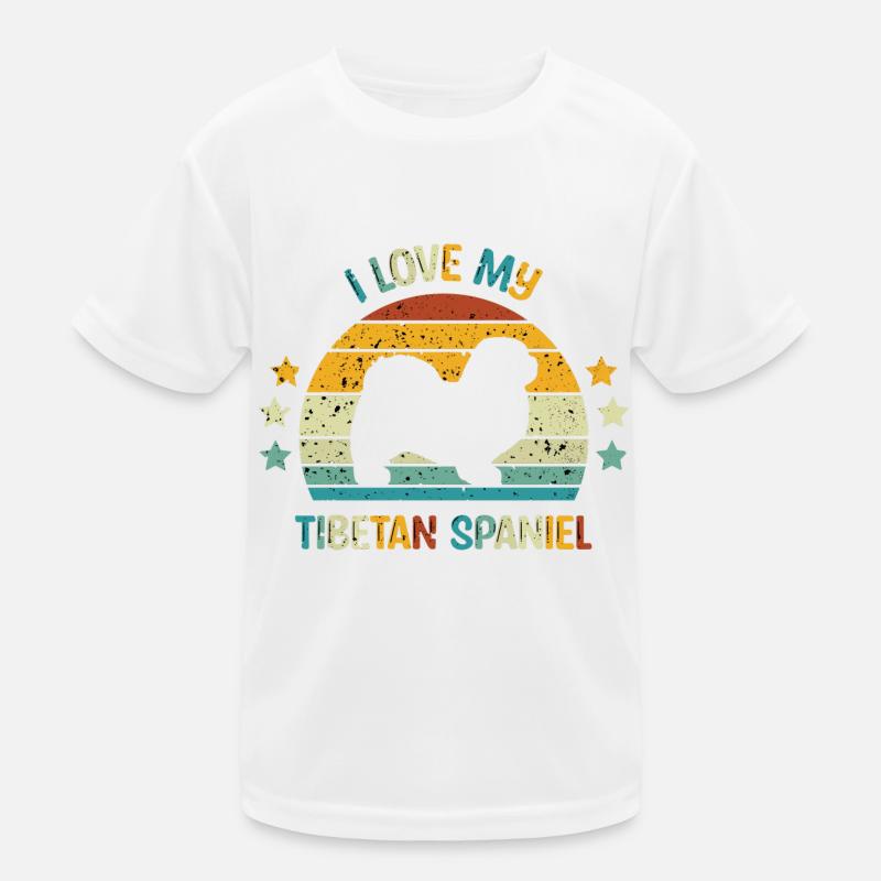 Tibetischer Spaniel Kinder Funktions-T-Shirt