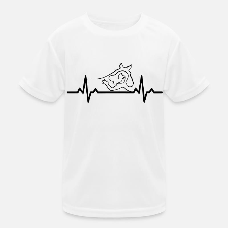 Conception de cheval Heartbeat T-shirt sport Enfant