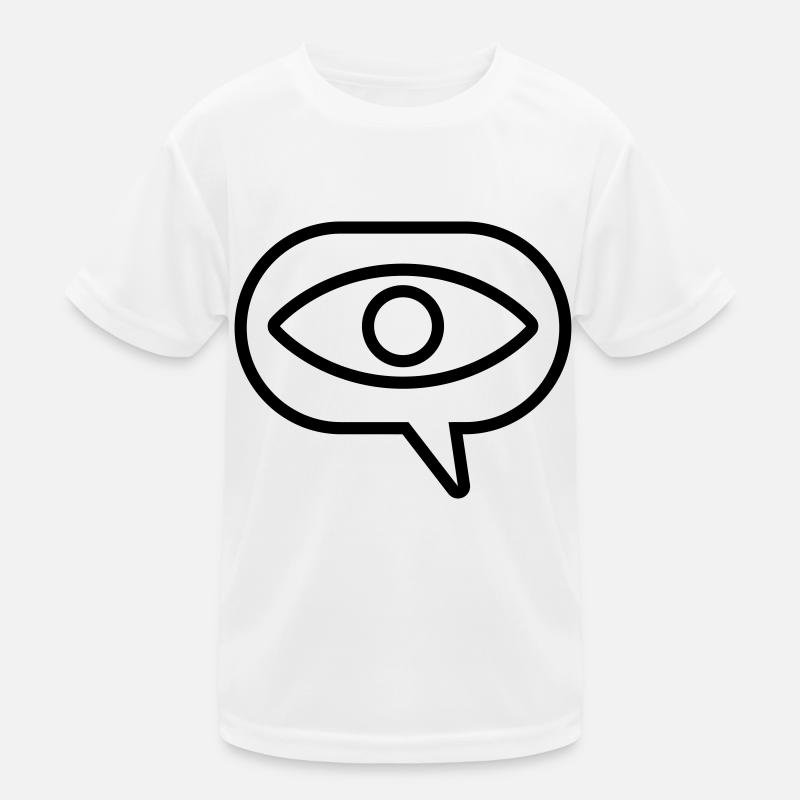 Visual Vision Eye Speech Bubble Kids Functional T-Shirt
