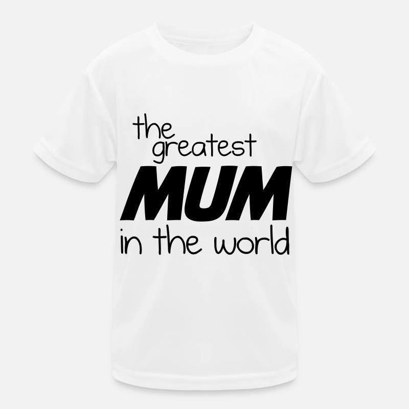Die größte Mutter der Welt - Schwarz Kinder Funktions-T-Shirt