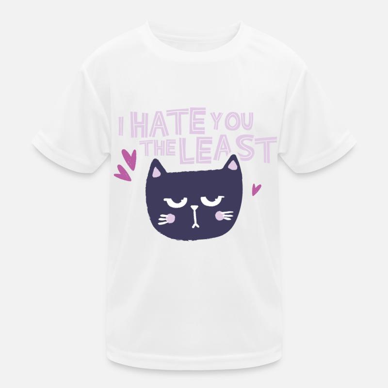 Détestez-vous le moins blanc T-shirt sport Enfant