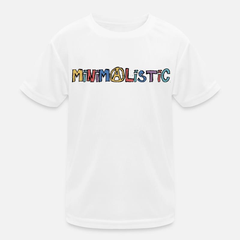 Minimalistisch Kinder Funktions-T-Shirt