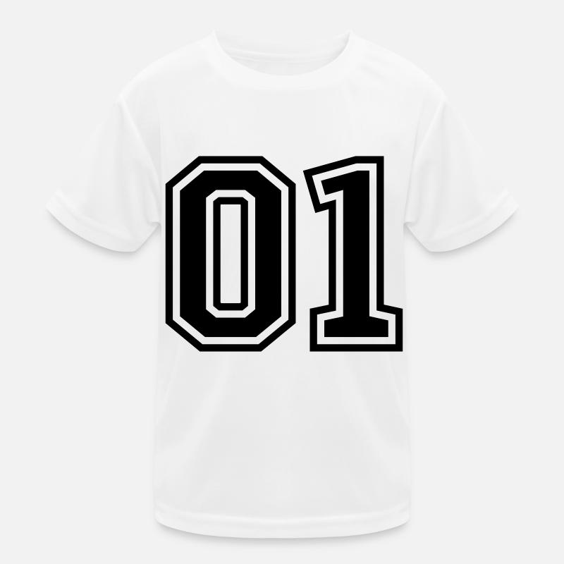 01 eins nummer Kinder Funktions-T-Shirt