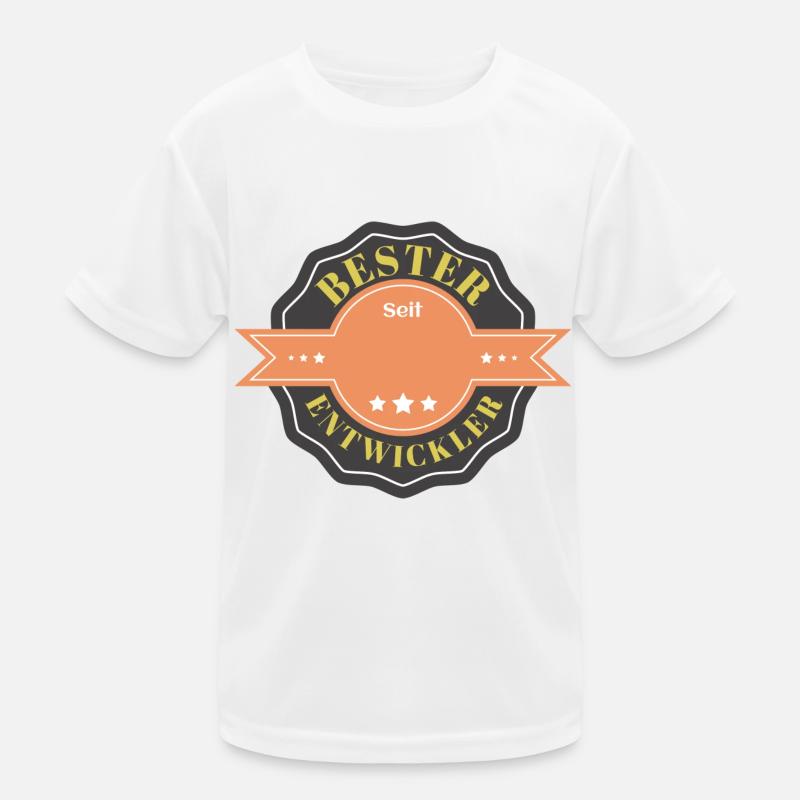 Bester Entwickler seit personalisierte Geschenke Kinder Funktions-T-Shirt