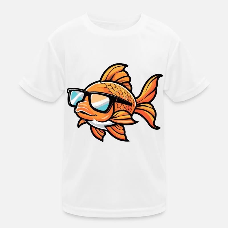 Poisson rouge T-shirt sport Enfant