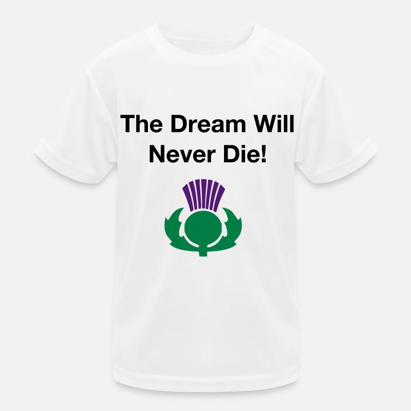 The dream will never die - Scottish Independence Kids Functional T-Shirt