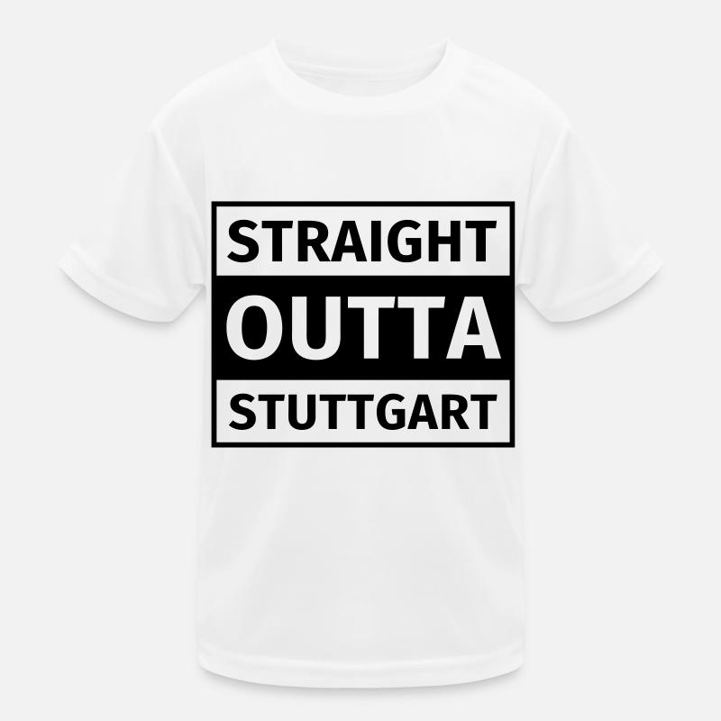 Straight Outta Stuttgart Kinder Funktions-T-Shirt