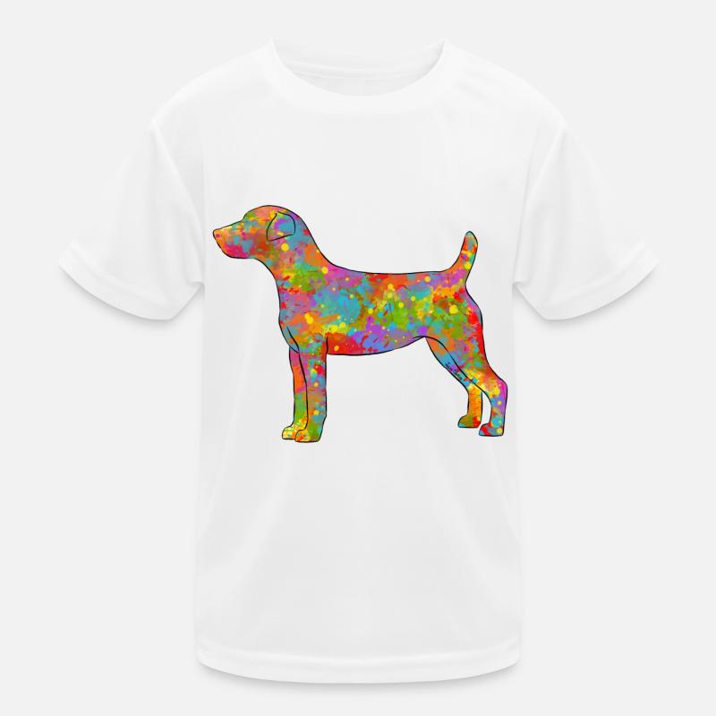 Parson Russel Terrier Multicolored Kids Functional T-Shirt