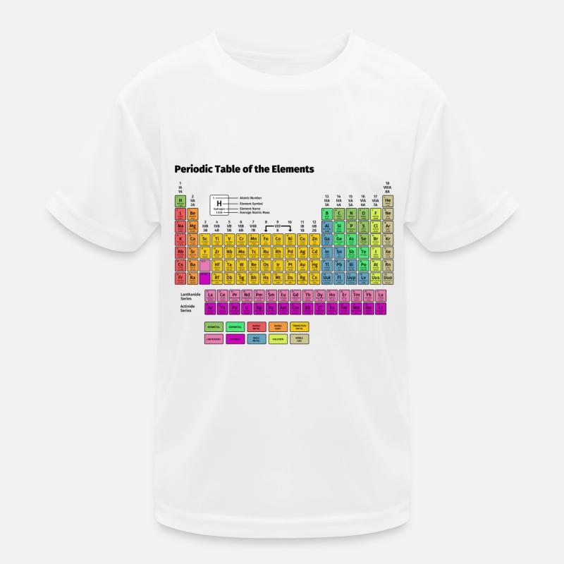 Tableau périodique des éléments T-shirt sport Enfant