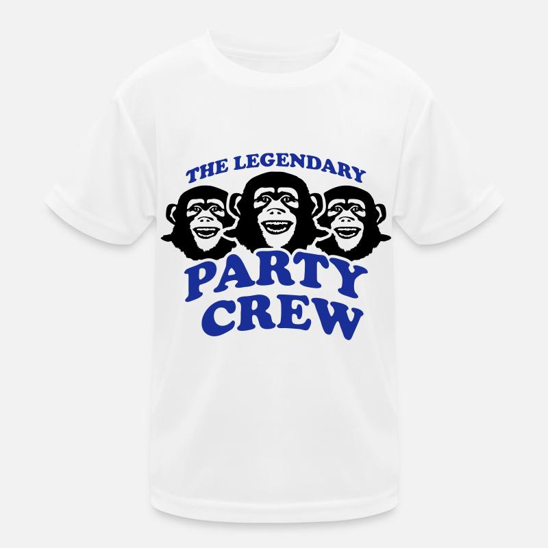 monkey_party_crew_kl2 Kinder Funktions-T-Shirt