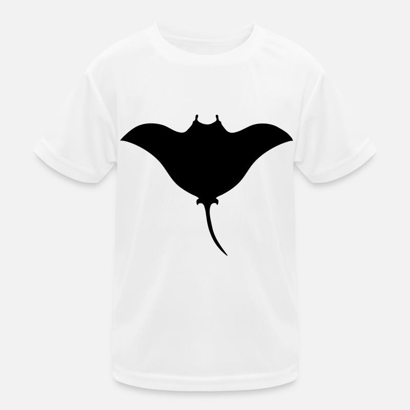 manta symbol tattoo pacific tribal Kids Functional T-Shirt