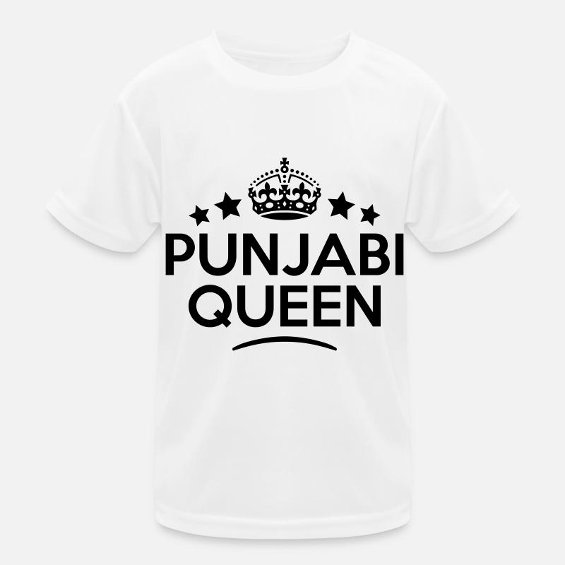 punjabi queen keep calm style copy Kids Functional T-Shirt