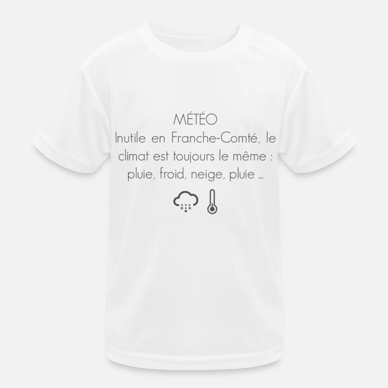 Franche Comté Humour météo T-shirt sport Enfant