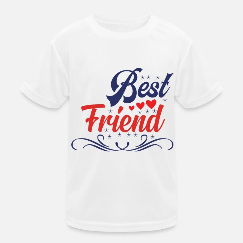Bester Freund - Kinder Funktions-T-Shirt - Weiß