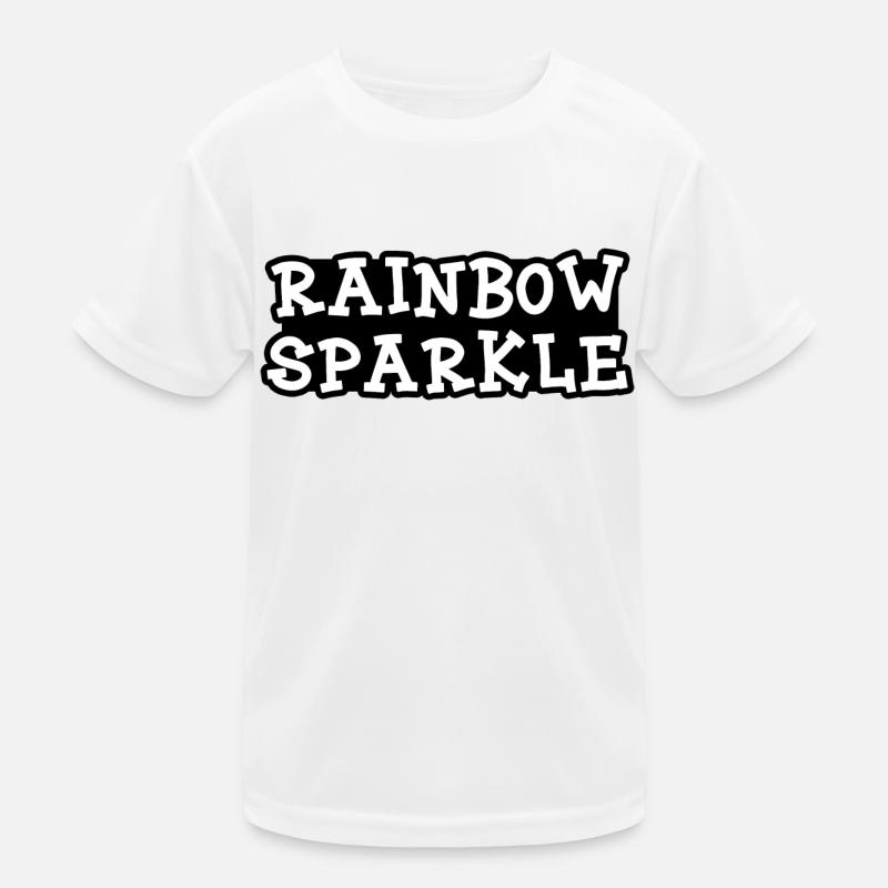 Rainbow Sparkle Kids Functional T-Shirt