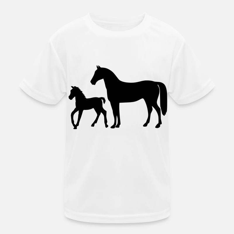 Horse with foal Kids Functional T-Shirt