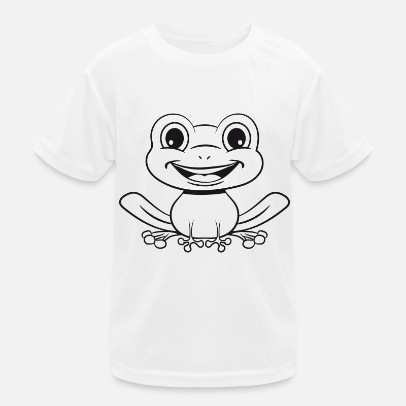 Frosch Wasser Teich Kinder Funktions-T-Shirt
