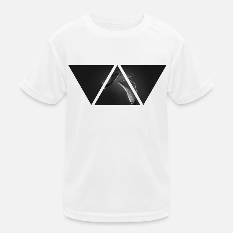 Oiseau noir blanc triangle cadeau mouette T-shirt sport Enfant
