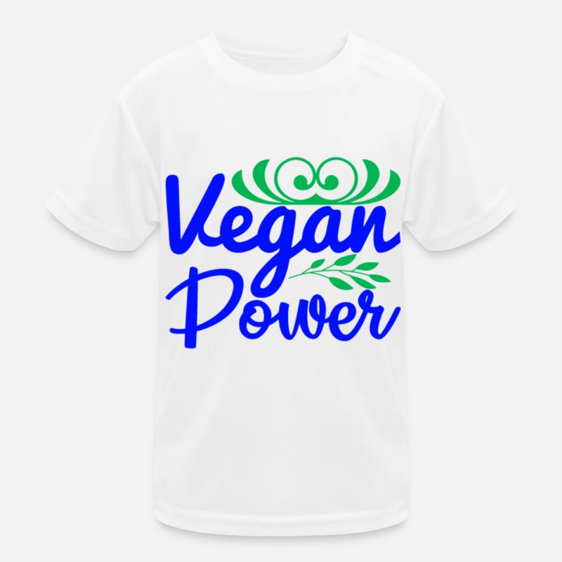 Puissance végétalienne T-shirt sport Enfant
