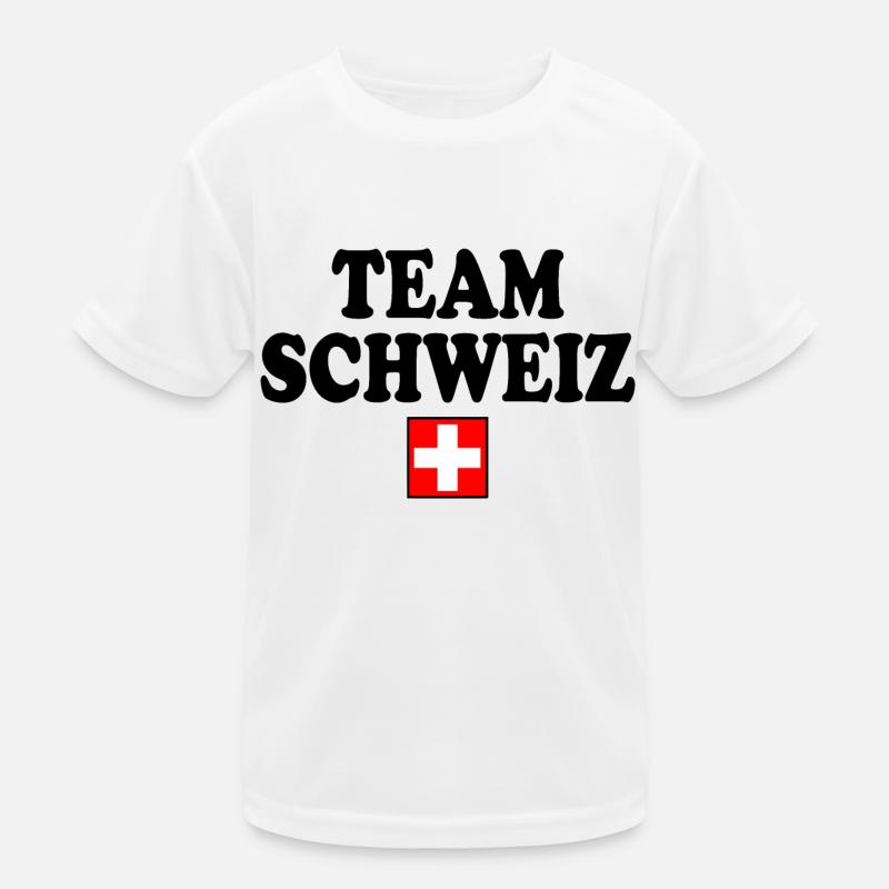 Team schweiz Kinder Funktions-T-Shirt